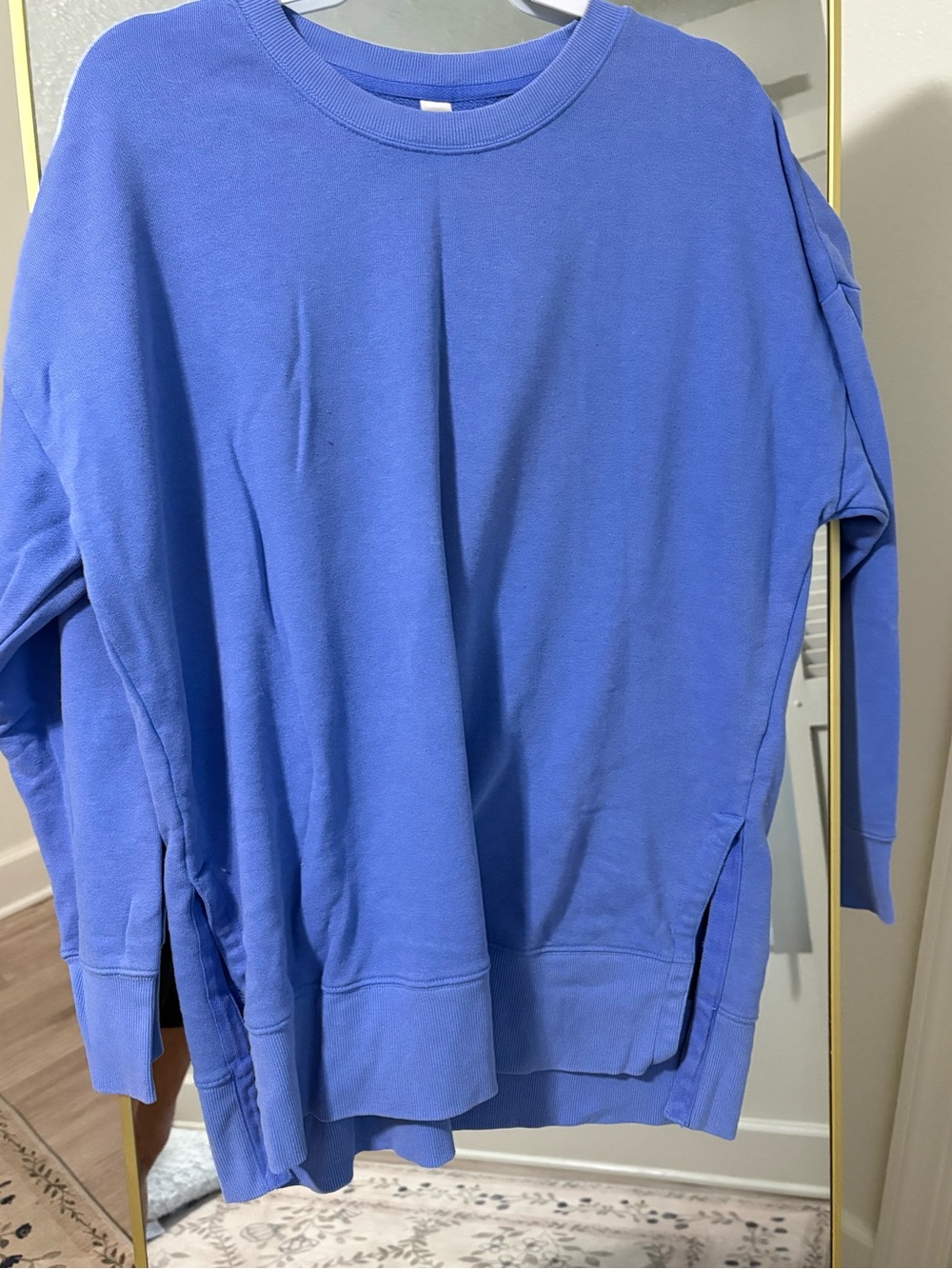 Side slit sweatshirt